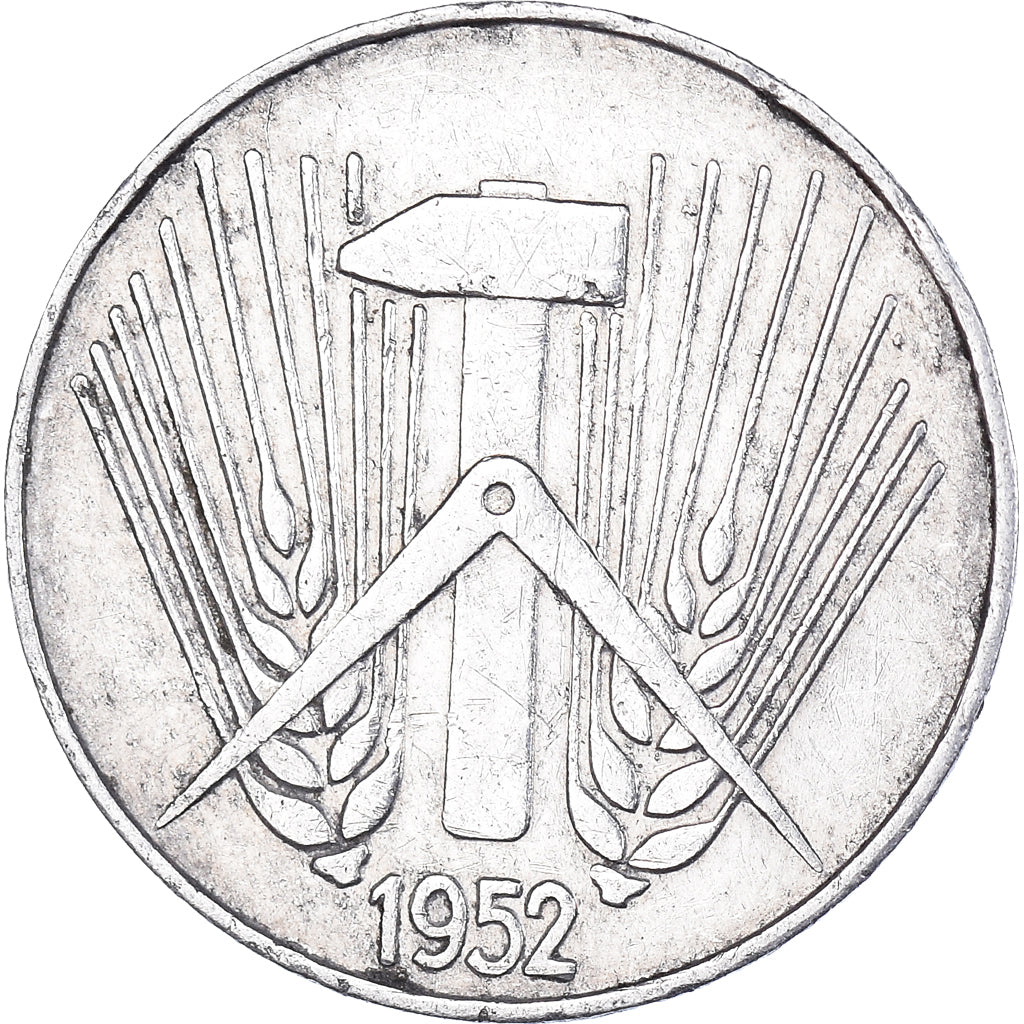Monnaie, République démocratique allemande, 5 Pfennig, 1952, Muldenhütten