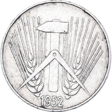Monnaie, République démocratique allemande, 5 Pfennig, 1952, Muldenhütten