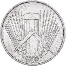Moneda, REPÚBLICA DEMOCRÁTICA ALEMANA, 5 Pfennig, 1952, Berlin, BC+, Aluminio