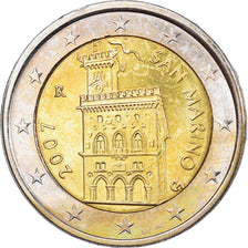 San Marino, 2 Euro, 2007, Rome, MBC+, Bimetálico, KM:447