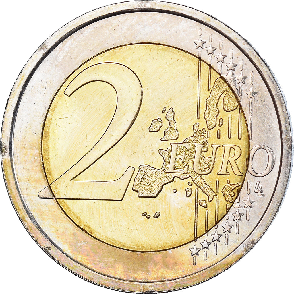 San Marino, 2 Euro, 2007, Rome, BB+, Bi-metallico, KM:447