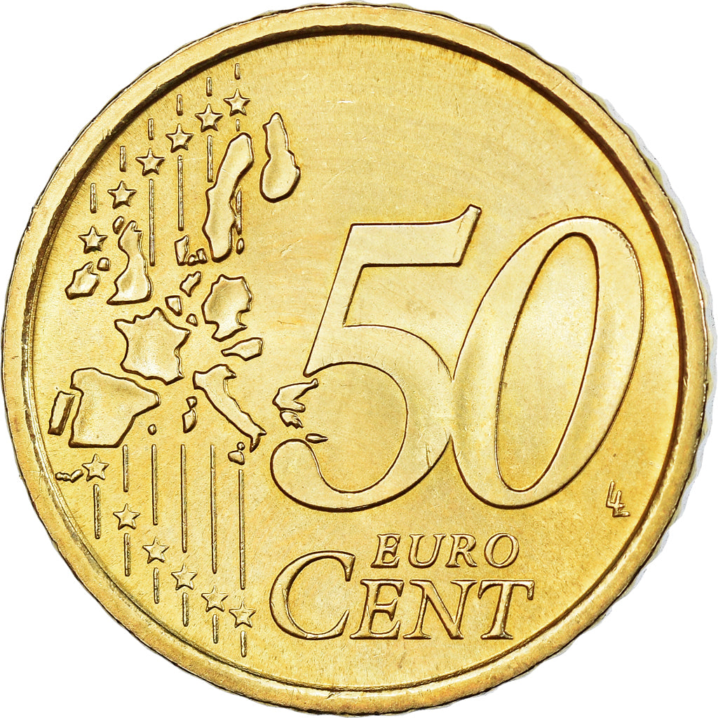 San Marino, 50 Euro Cent, 2007, Rome, AU(55-58), Brass, KM:445