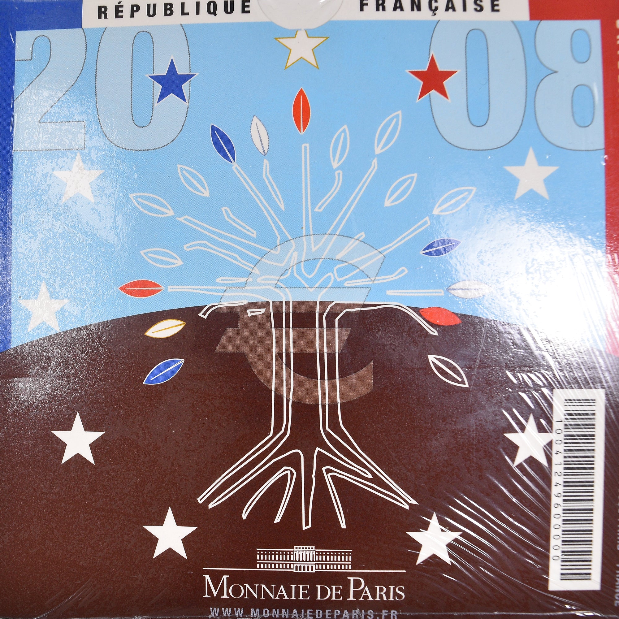 France, Euro-Set, 2008, MS(65-70), (No Composition)