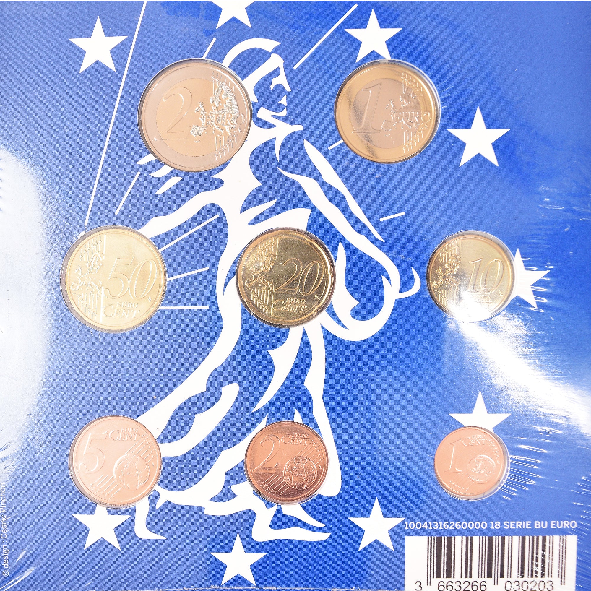Francia, Euro-Set, 2018, BU, FDC, N.C.