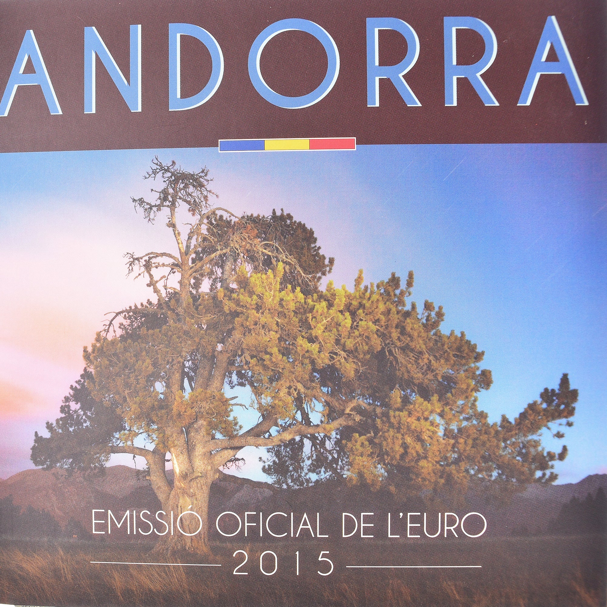 Andorra, Set, 2015, Set 8 Monnaies euro BU., MS(65-70)