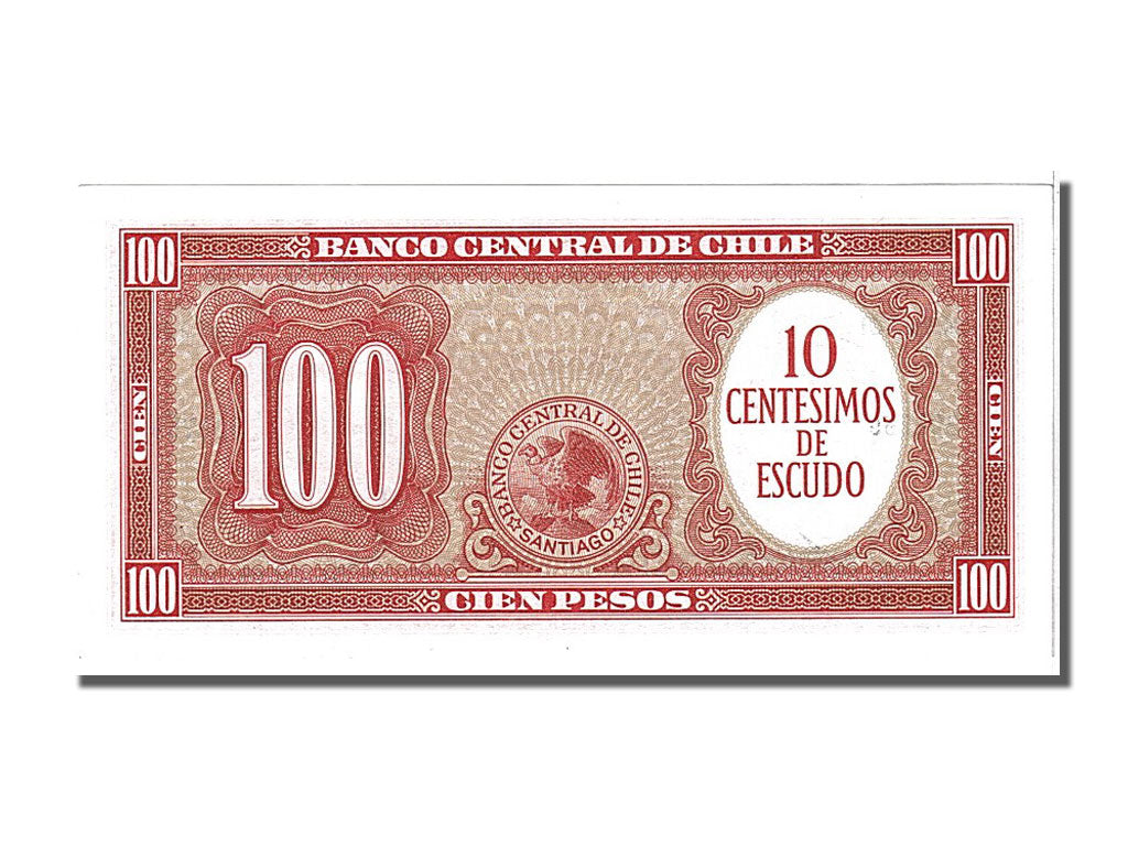 Banconote, Cile, 10 Centesimos on 100 Pesos, 1960, FDS