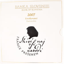Eslovénia, Set, 2007, Set 8 Monnaies euro BU., MS(65-70), N/D