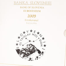 Eslovénia, Set, 2009, Set 9 monnaies EURO BU, MS(65-70), N/D