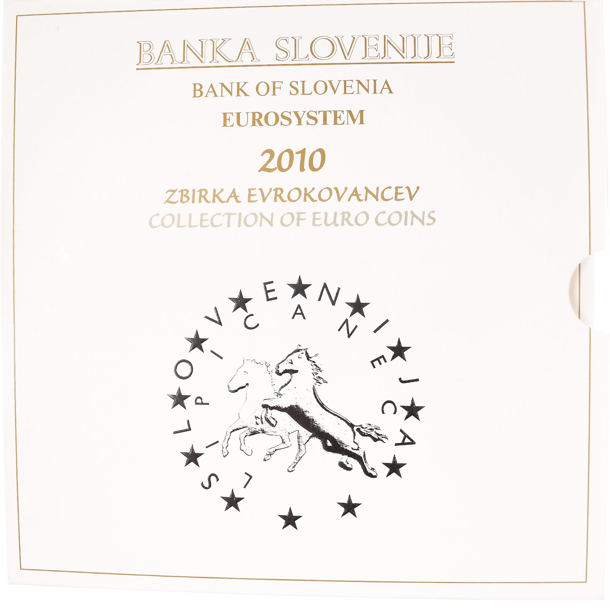Slowenien, Set, 2010, Set 10 Monnaies euro BU., STGL