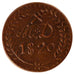 FRANCE, 30 Sous, 1820, Aniche, AU(55-58), Bronze, 13.38