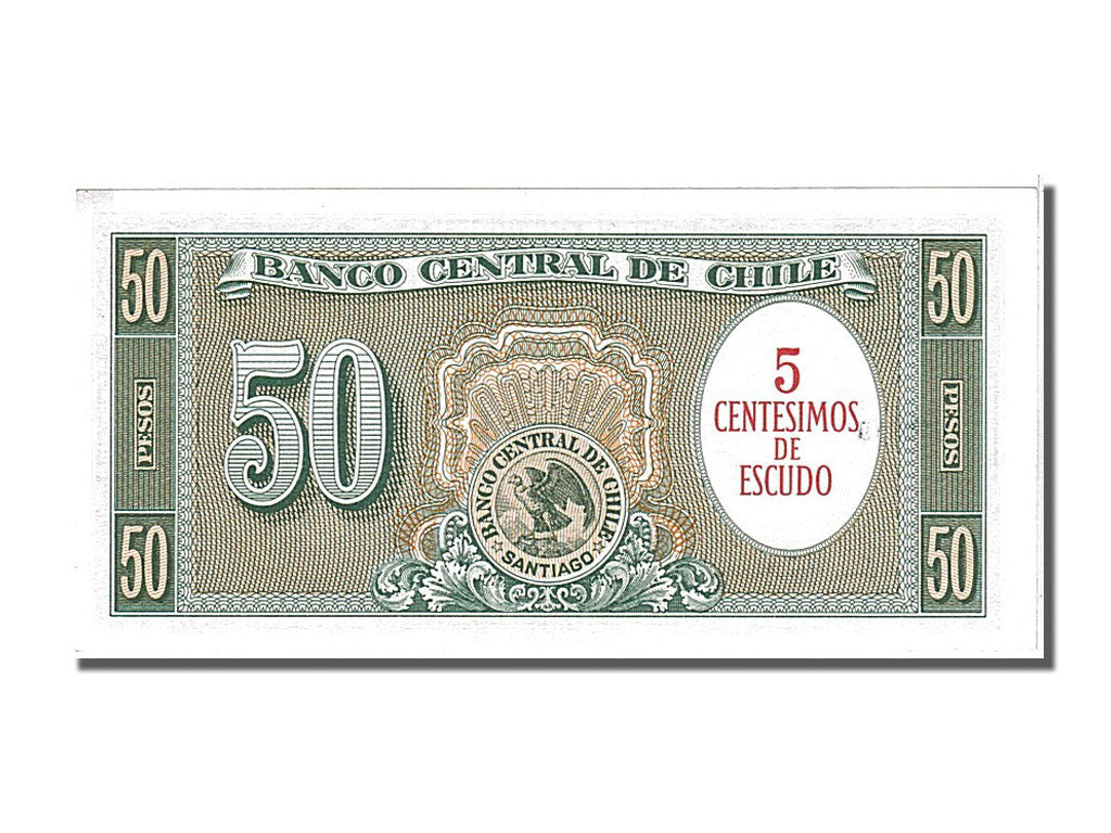 Banconote, Cile, 5 Centesimos on 50 Pesos, 1960, FDS