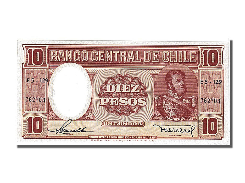 Chile, 10 Pesos = 1 Condor, 1958, KM #120, UNC(65-70), 762703