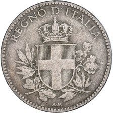 Coin, Italy, Vittorio Emanuele III, 20 Centesimi, 1918, Rome, VF(30-35)