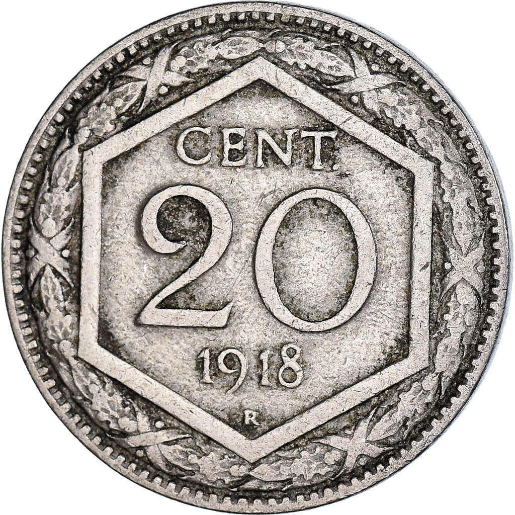 Coin, Italy, Vittorio Emanuele III, 20 Centesimi, 1918, Rome, VF(30-35)