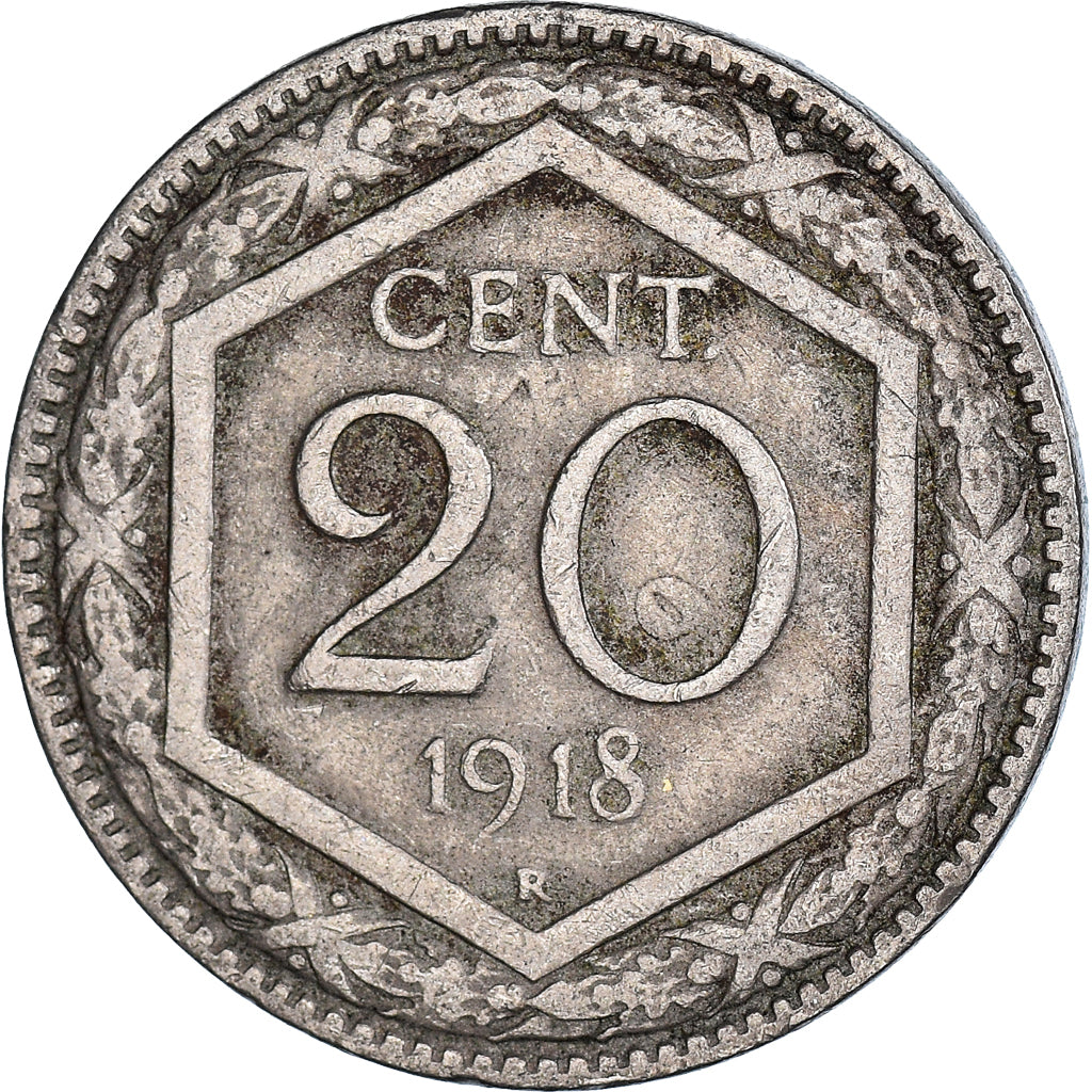 Moneta, Italia, Vittorio Emanuele III, 20 Centesimi, 1918, Rome, MB+