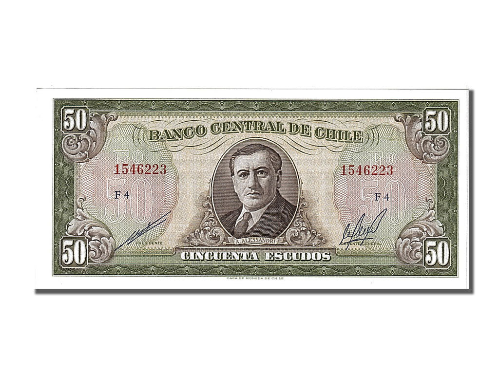 Banknot, Chile, 50 Escudos, 1962, UNC(65-70)
