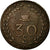 Moneta, Francja, 30 Sous, 1820, Aniche, EF(40-45), Bronze