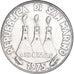 Moneta, San Marino, 50 Lire, 1975, Rome, FDC, BB, Acciaio, KM:45