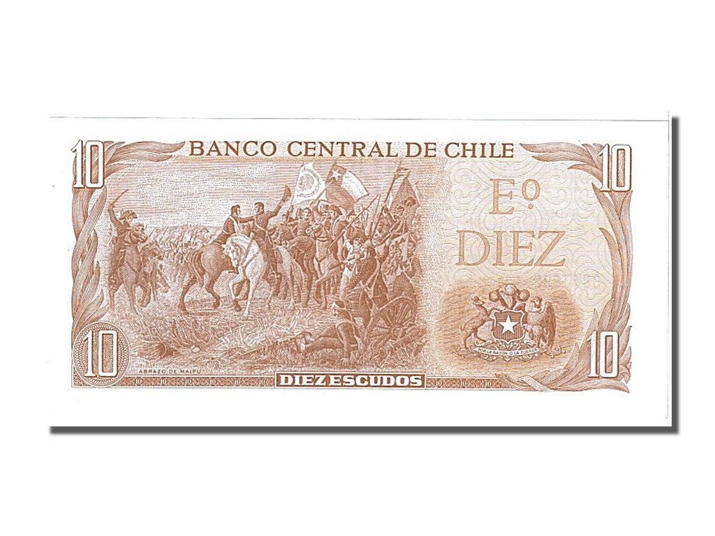 Banconote, Cile, 10 Escudos, 1962, FDS