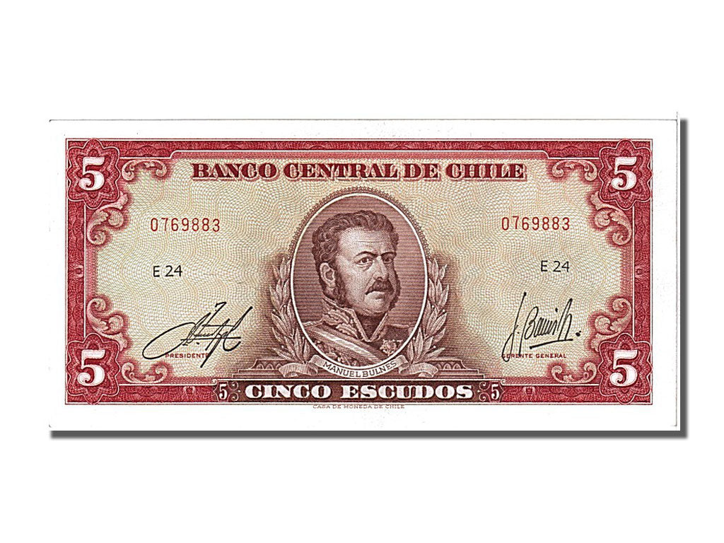 Chile, 5 Escudos, 1962, KM #138, UNC(65-70), 0769883