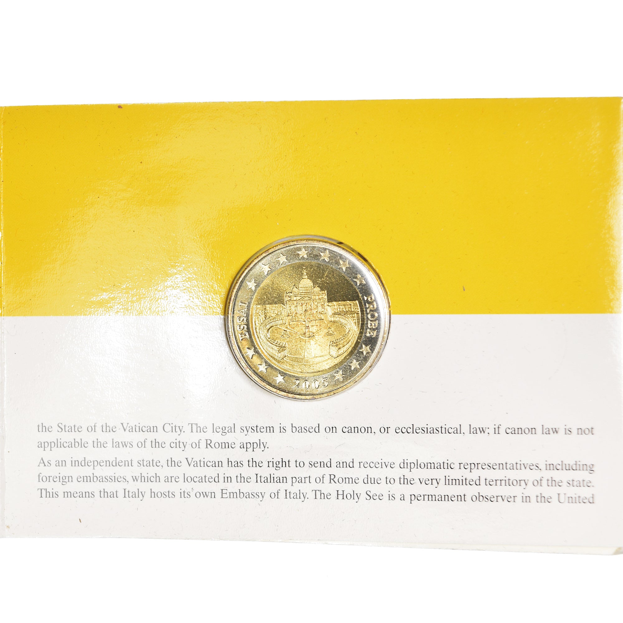 Vatican, 2 Euro, 2005, unofficial private coin, MS(65-70), Bi-Metallic