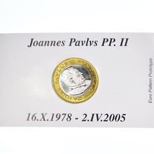 Vaticano, 2 Euro, 2005, unofficial private coin, MS(65-70), Bimetálico