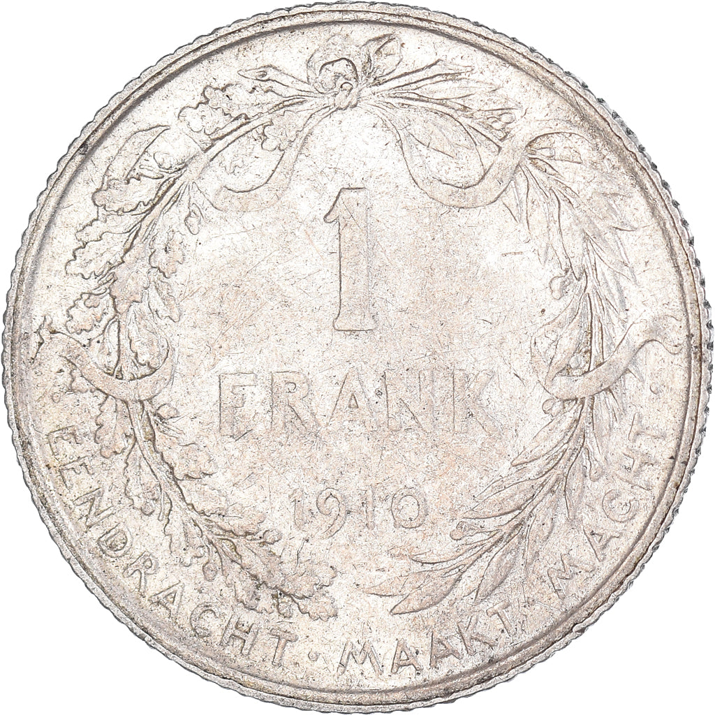 Coin, Belgium, Franc, 1910, VF(30-35), Silver, KM:73.1
