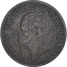 Coin, Italy, Vittorio Emanuele II, Centesimo, 1862, Naples, VF(20-25), Copper