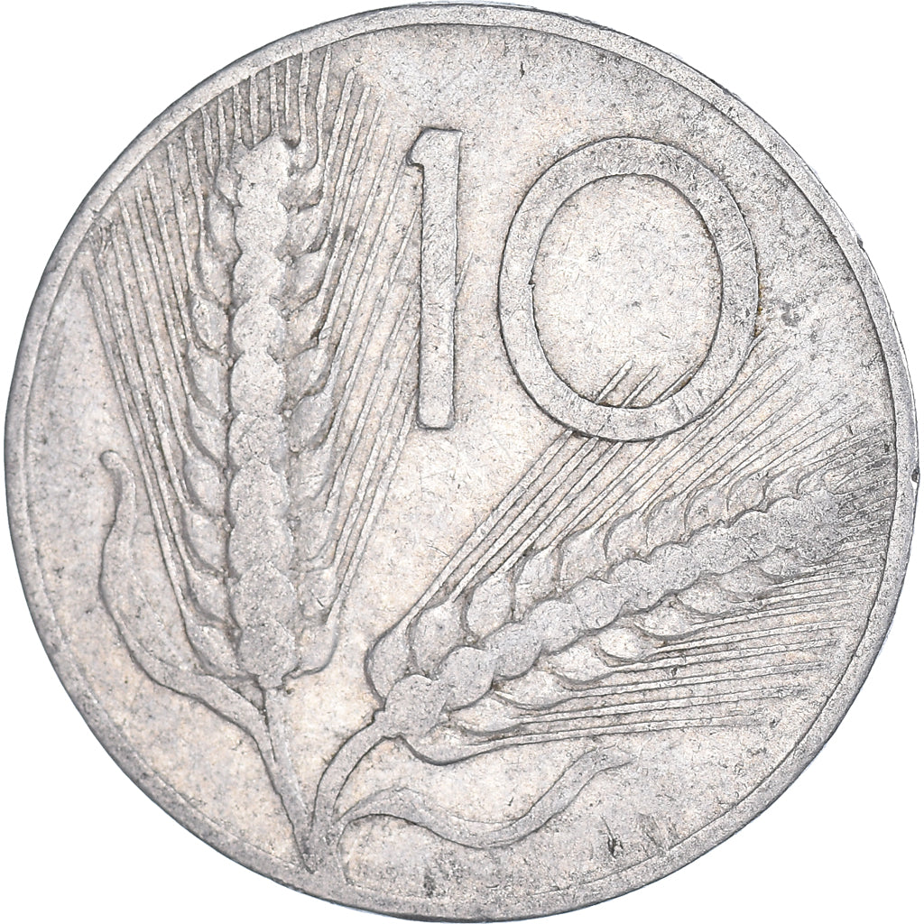 Münze, Italien, 10 Lire, 1951, Rome, S, Aluminium, KM:93