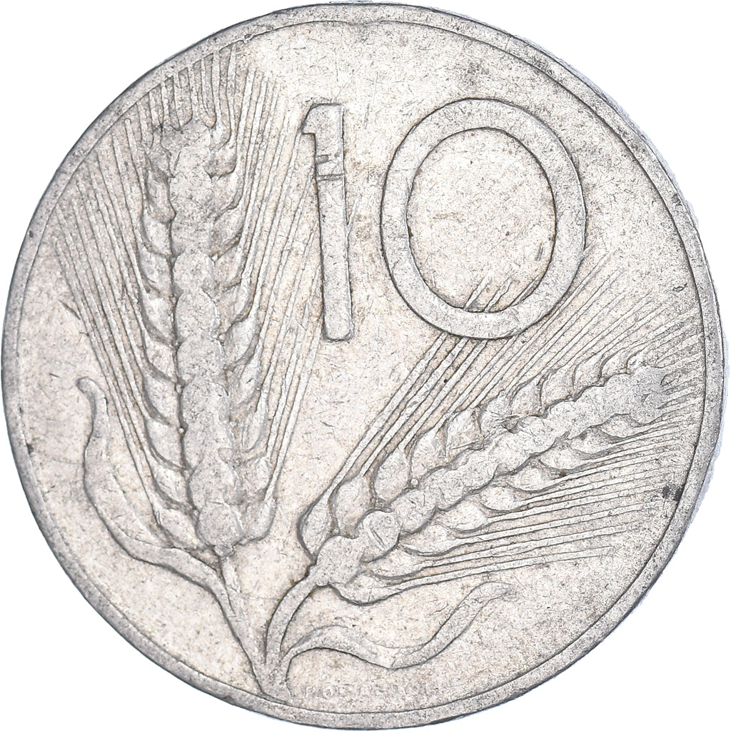 Munten, Italië, 10 Lire, 1952, Rome, FR, Aluminium, KM:93