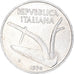 Moneda, Italia, 10 Lire, 1974, Rome, MBC, Aluminio, KM:93