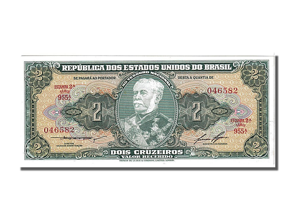 Banknote, Brazil, 2 Cruzeiros, 1955, UNC(65-70)