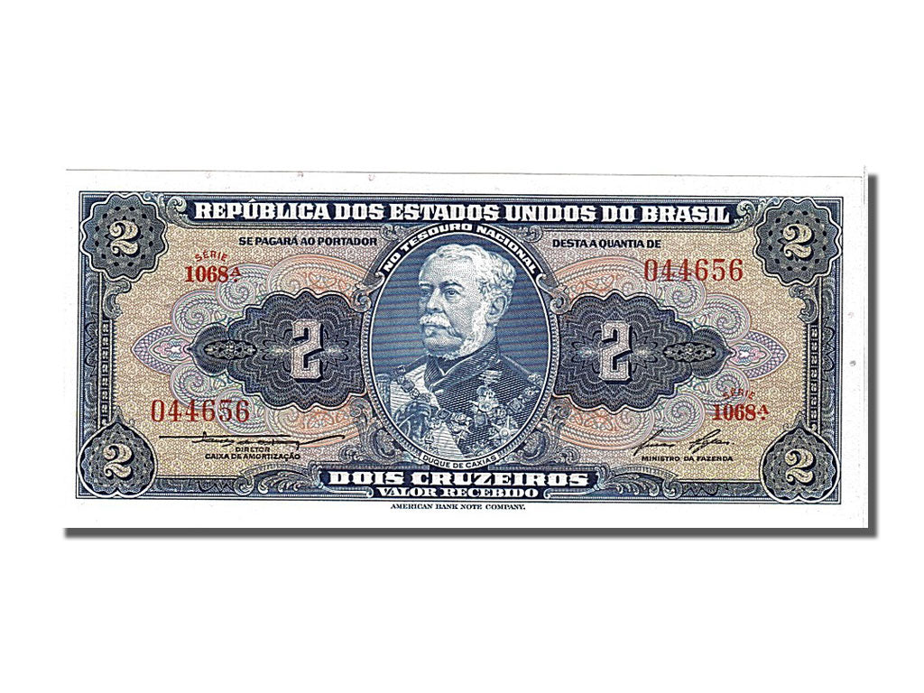 Brazil, 2 Cruzeiros, 1954, KM #151b, UNC(65-70), 044656