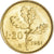 Moneta, Włochy, 20 Lire, 1981, Rome, AU(50-53), Aluminium-Brąz, KM:97.2