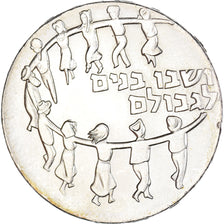 Moneda, Israel, 5 Lirot, 1959, Berne, 11th Anniversary of Independence, MBC+