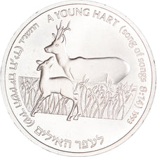 Coin, Israel, New Sheqel, 1993, Stuttgart, Hart and apple tree, MS(65-70)