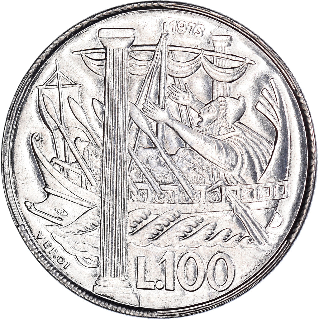 Monnaie, Saint Marin , 100 Lire, 1973, SPL, Acier, KM:28