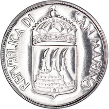 Coin, San Marino, 50 Lire, 1973, Rome, MS(63), Steel, KM:27