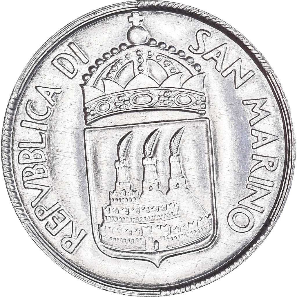 Moneta, San Marino, 5 Lire, 1973, Rome, FDC, SPL, Alluminio, KM:24