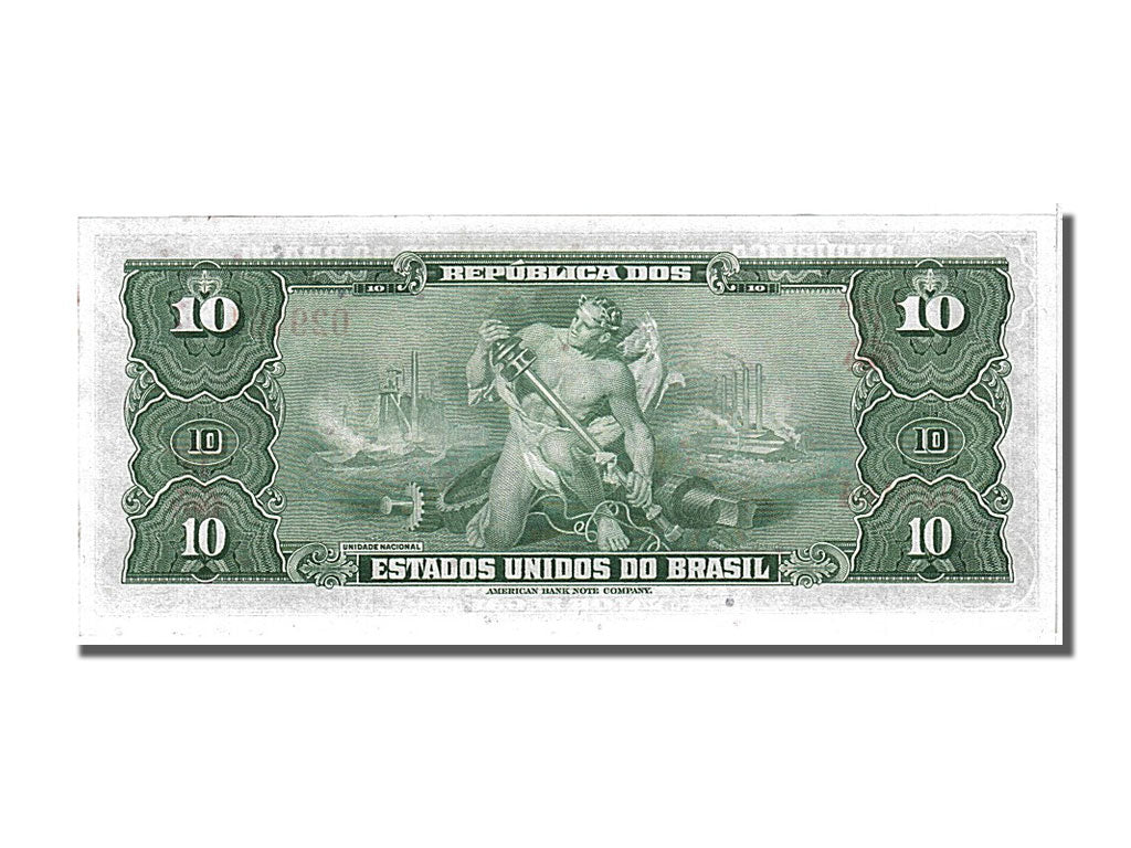 Banknote, Brazil, 10 Cruzeiros, 1961, UNC(65-70)