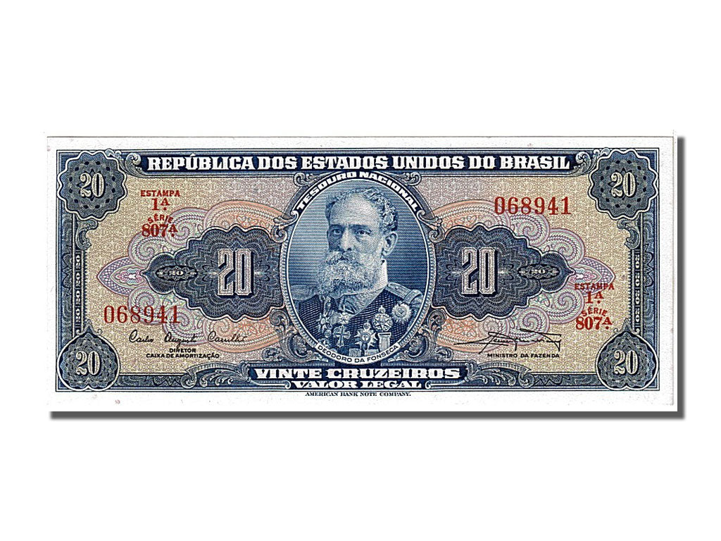 Brazil, 20 Cruzeiros, 1961, KM #168a, UNC(65-70), 068941