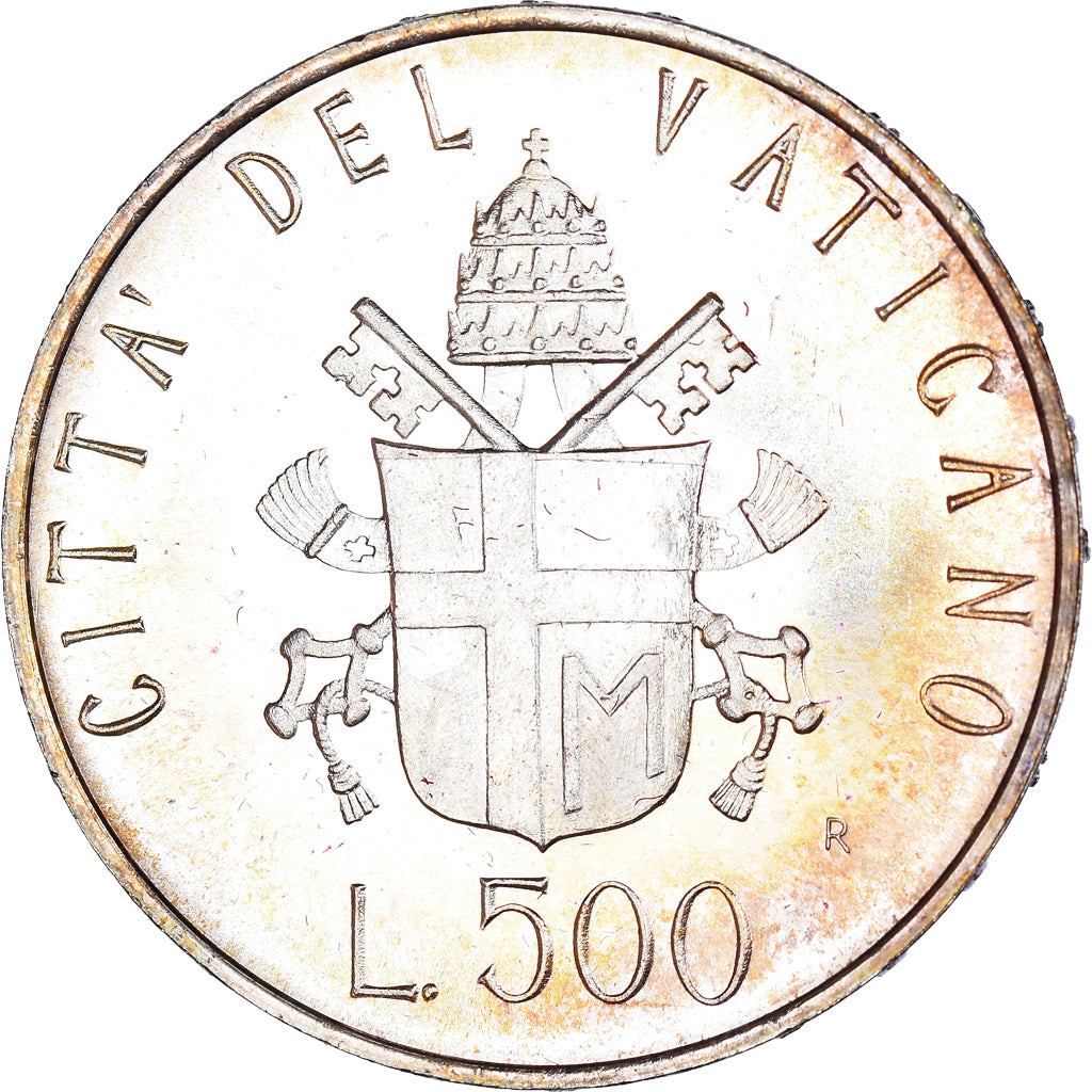Monnaie, Cité du Vatican, John Paul II, 500 Lire, 1981, Roma, SPL, Argent