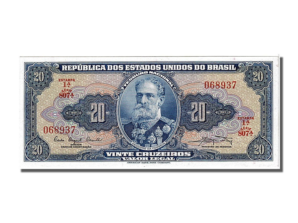 Brazil, 20 Cruzeiros, 1961, KM #168a, UNC(65-70), 068937