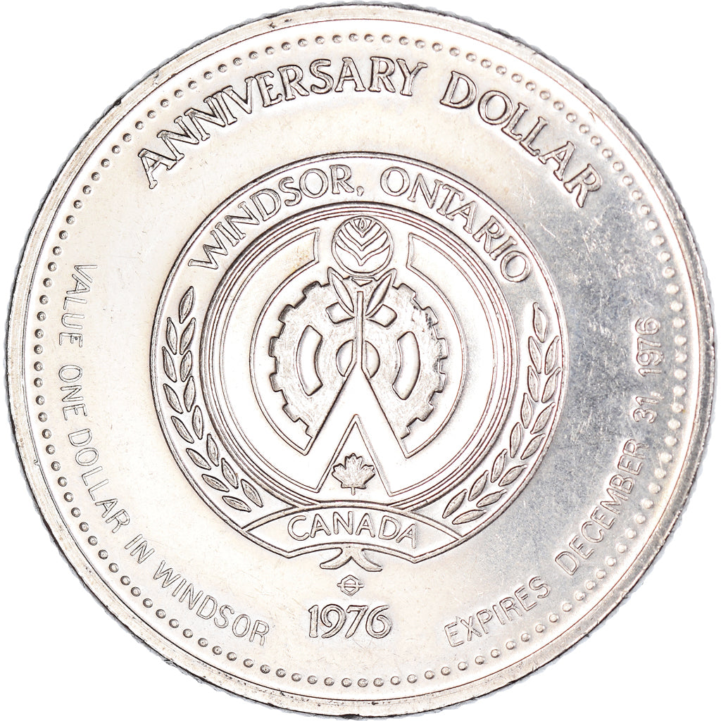Canada, Token, 1976, Windsor, Ontario - Anniversary Dollar, AU(50-53), Nickel