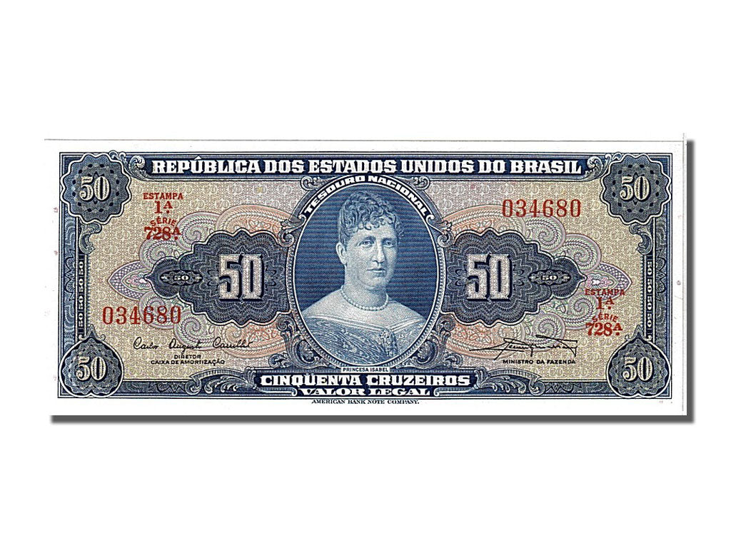Brazil, 50 Cruzeiros, 1961, UNC(65-70), 034680