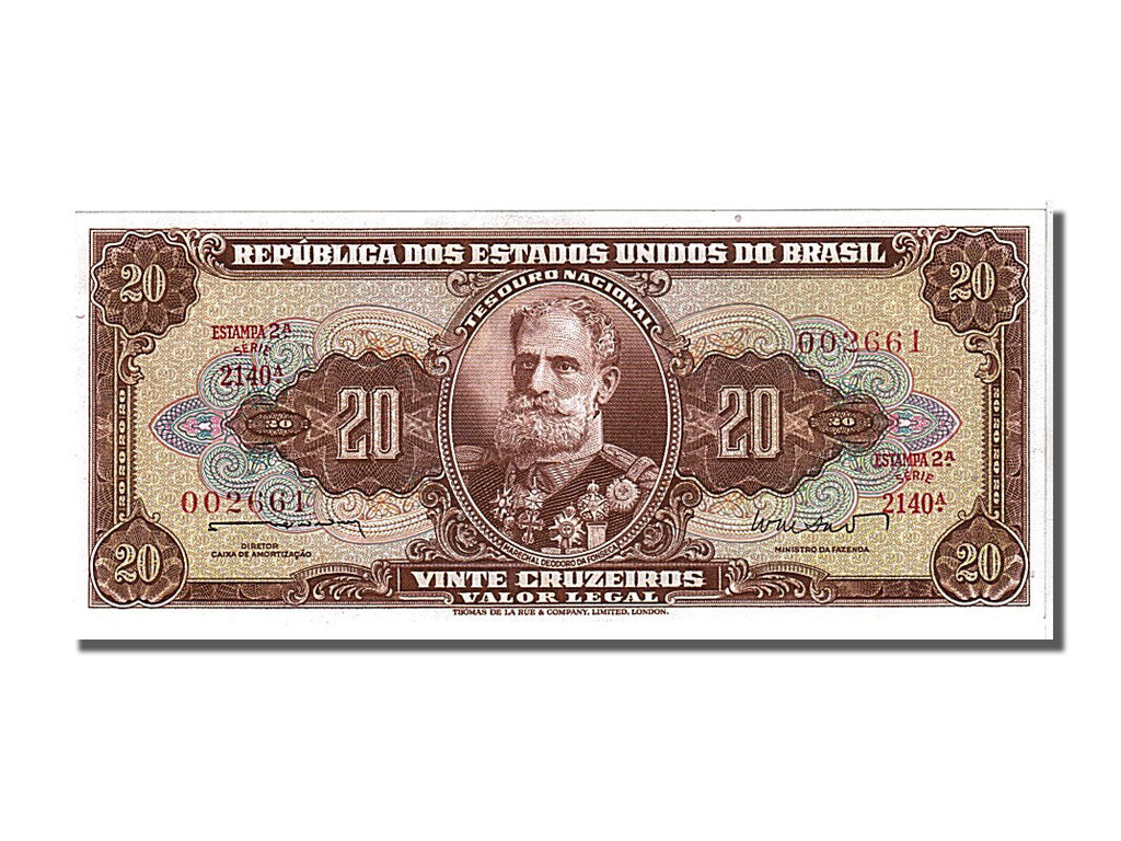Brazil, 20 Cruzeiros, 1962, KM #178, UNC(65-70), 002661