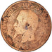 Coin, France, Napoleon III, 10 Centimes, 1855, Paris, F(12-15), Bronze