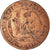 Moeda, França, Napoleon III, 10 Centimes, 1855, Paris, F(12-15), Bronze