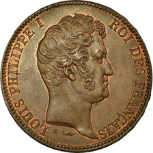 France, Module 5 francs, 1833, Paris, Bronze, Pattern, AU(55-58)