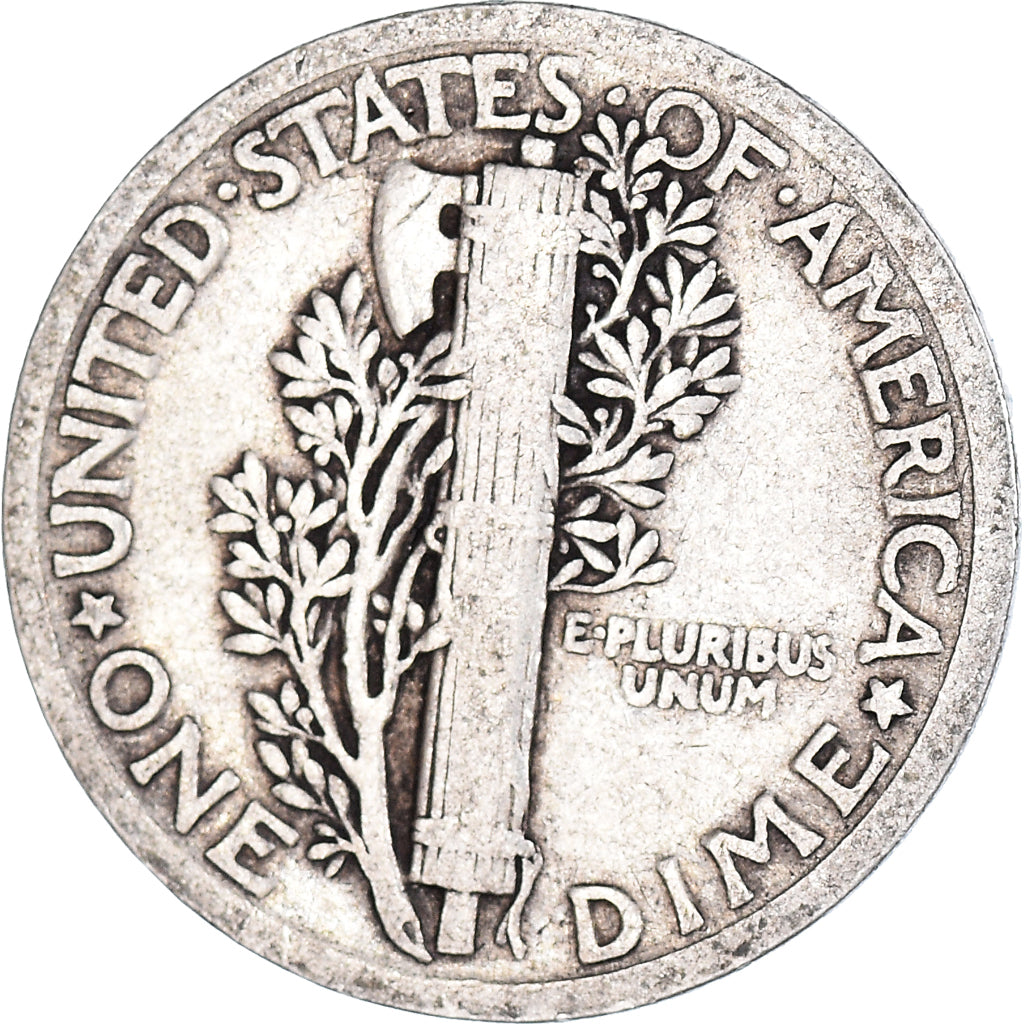 Coin, United States, Mercury Dime, Dime, 1923, U.S. Mint, Philadelphia